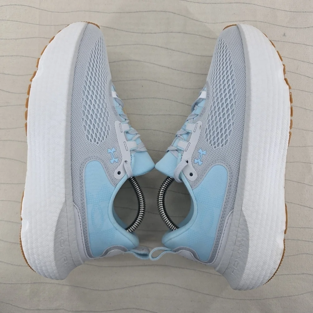Under Armour Womens Infinite Elite 2 UA Halo Gray Blue Running Shoes Size 8 EUC